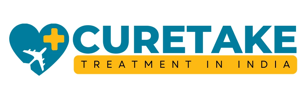 CURETAKE - TREATMENT IN INDIA logo showcasing excellence in healthcare and medical tourism services in India.